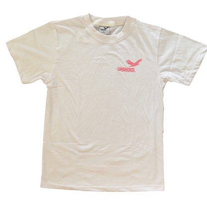classic -UNMRKD. Tee  ‘white&pink’